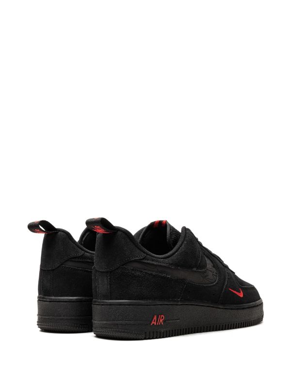NIKE AIR FORCE 1 LOW MULT SWOOSH BLACK