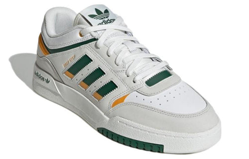 ADIDAS ORIGINALS DROP STEP LOW 'GREY WHITE GREEN YELLOW