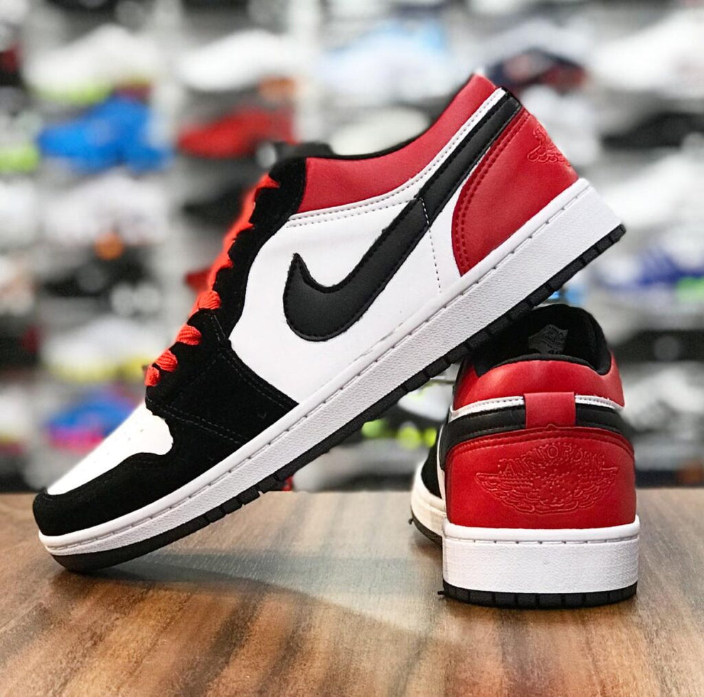 AIR JORDAN 1 LOW BRED TOE COURT ORDER