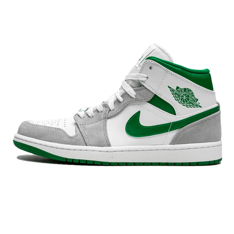 NIKE AIR JORDAN 1 RETRO MID GREY PINE GREEN