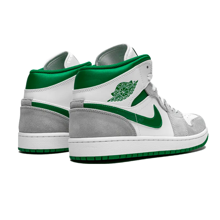 NIKE AIR JORDAN 1 RETRO MID GREY PINE GREEN