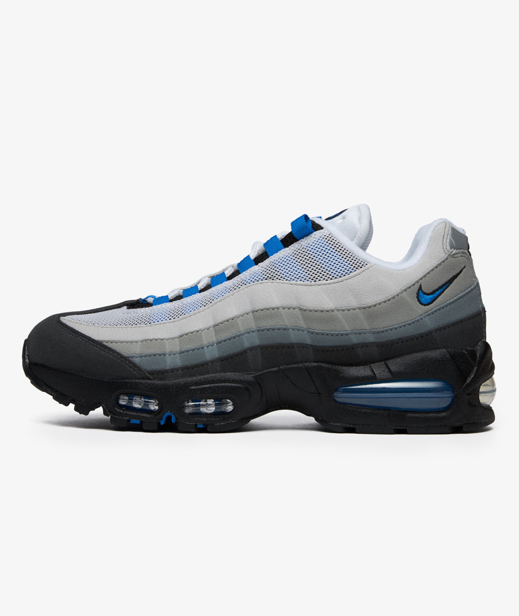 NIKE AIR MAX 95 COOL GREY AND BLUE SPARK
