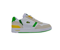 LACOSTE T-CLIP LEATHER GREEN/WHITE/YELLOW