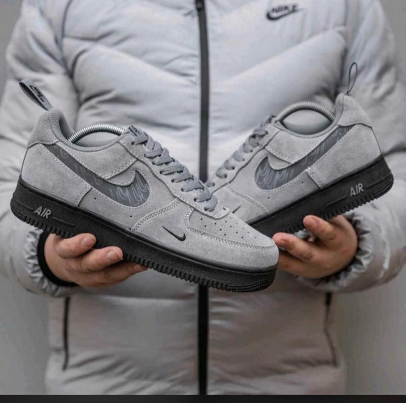 NIKE AIR FORCE 1 LOW 07 LV8 REFLECTIVE SWOOSH COOL GREY