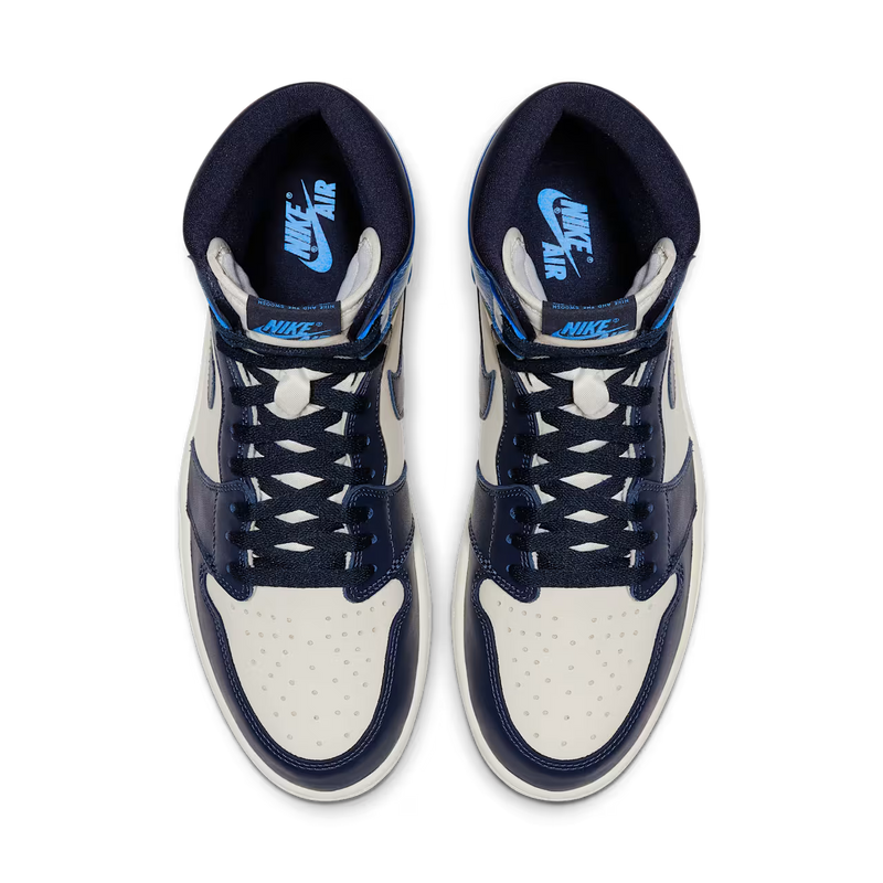 NIKE AIR JORDAN 1 RETRO HIGH OG OBSIDIAN/UNIVERSITY BLUE