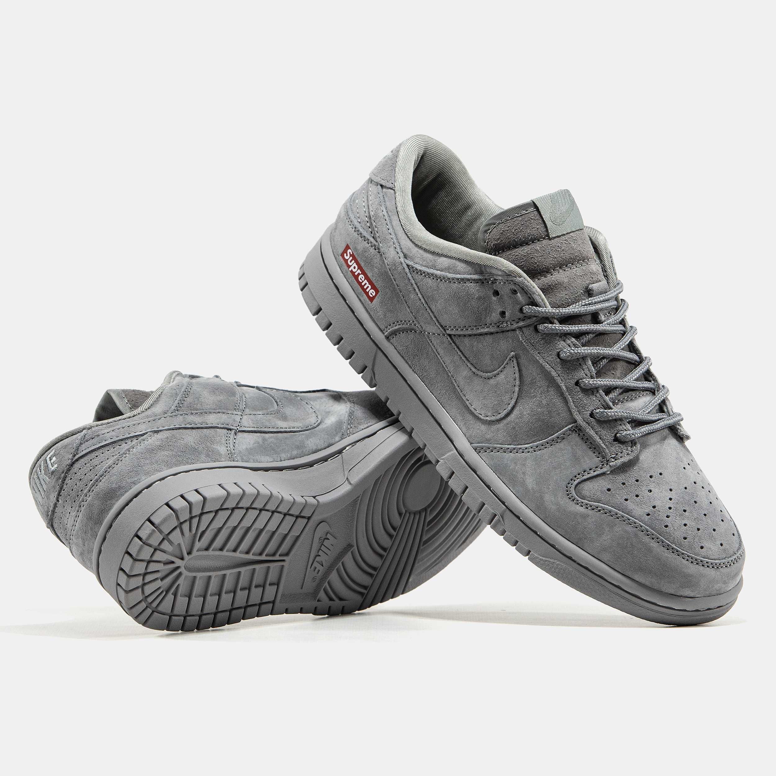 NIKE SB DUNK LOW X SUPREME GREY