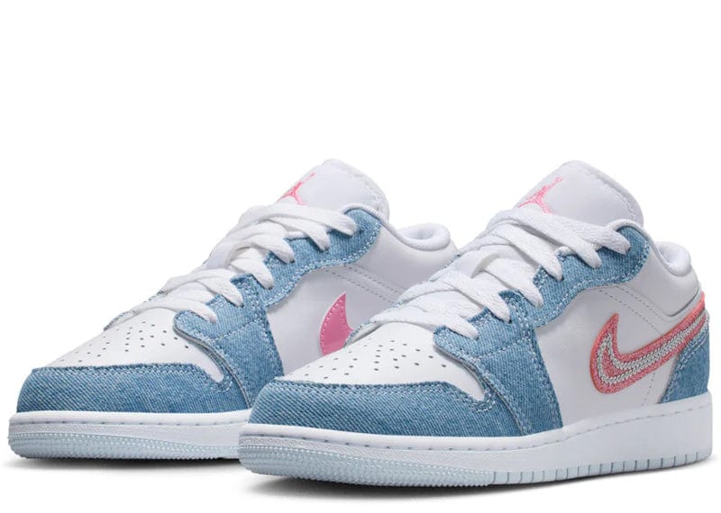 NIKE AIR JORDAN 1 LOW SE DENIM SEQUIN GS - COURT ORDER