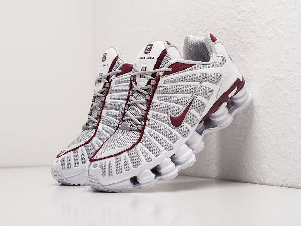NIKE SHOX TL NEUTRAL GREY TEAM RED