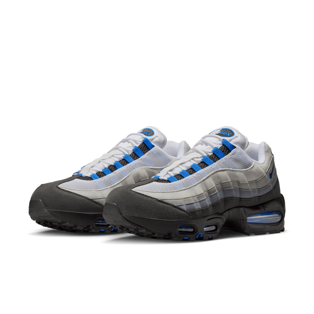 NIKE AIR MAX 95 COOL GREY AND BLUE SPARK